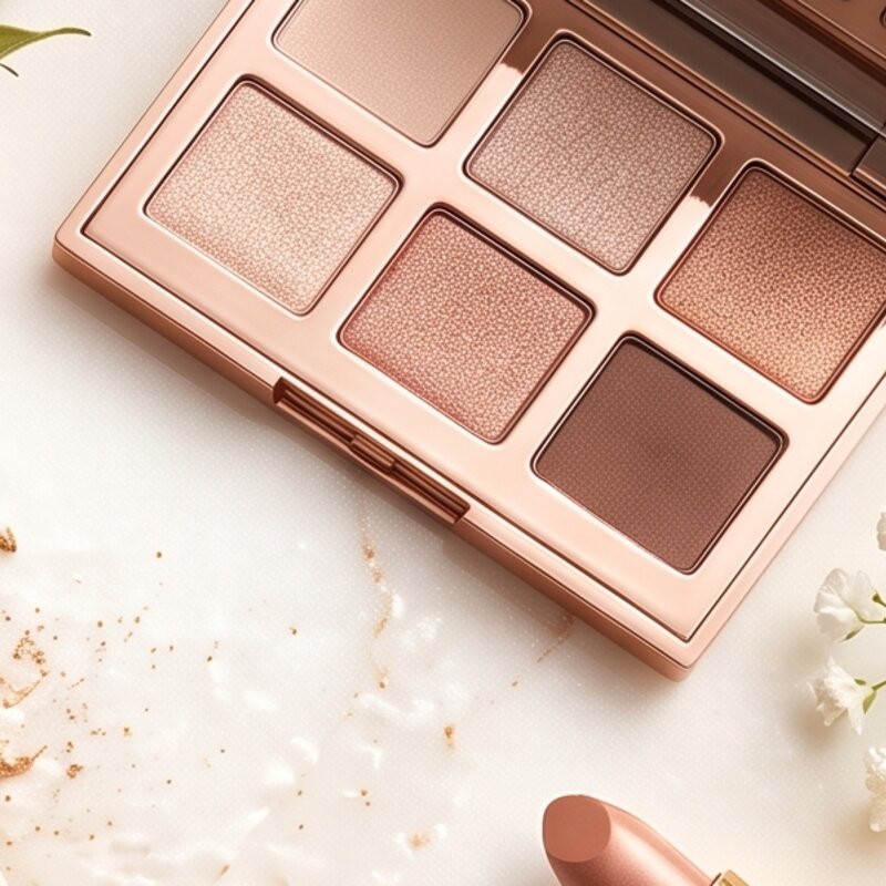 Paleta w odcieniach rose gold